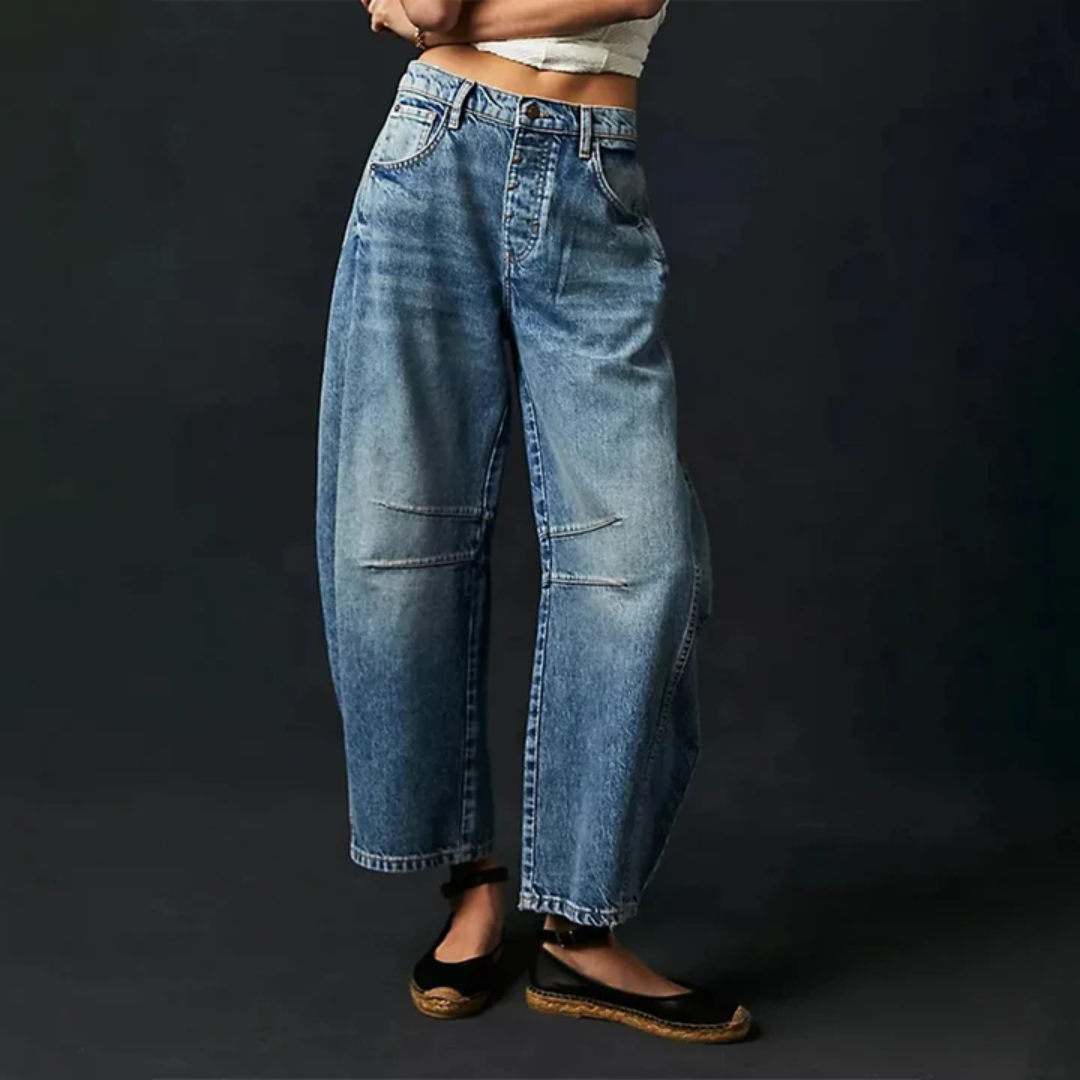 Julie | Mid Rise Wide Leg Jeans For Women