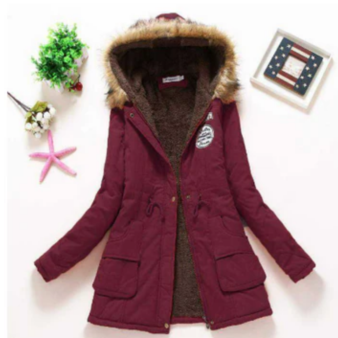 Nadia | Winter Hooded Parka Jacket For Women