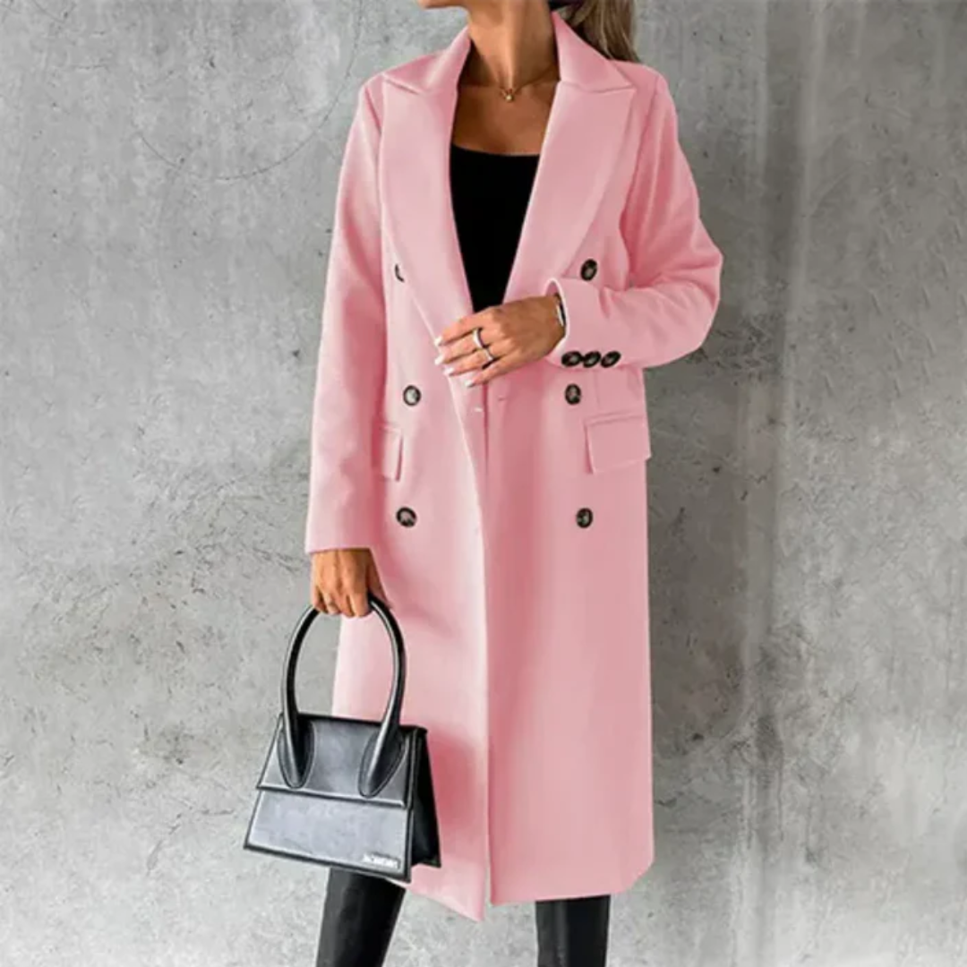 Liza | Lapel Winter Overcoat For Women