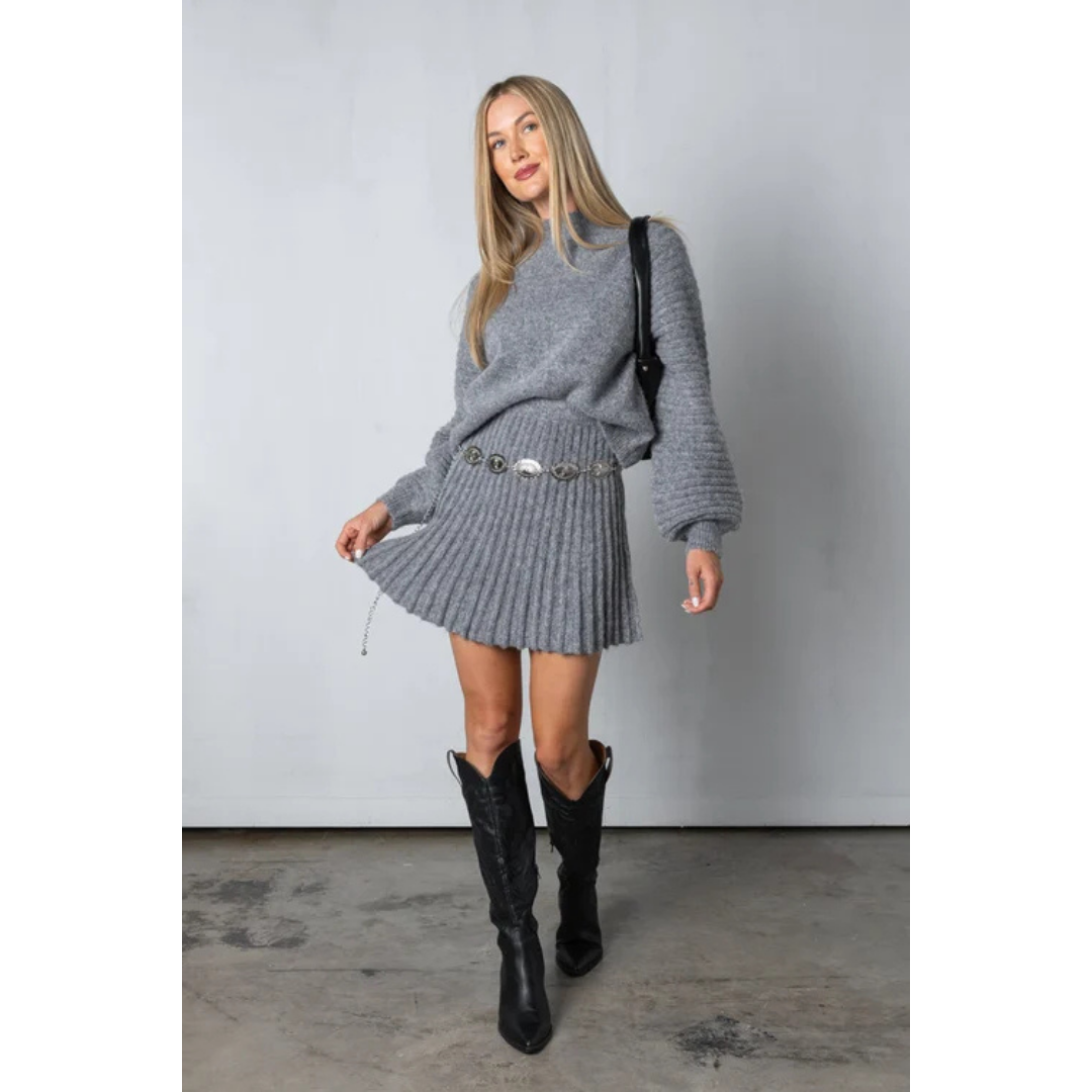 Zoene | Comfortable Sweater and Skirt Set for Women