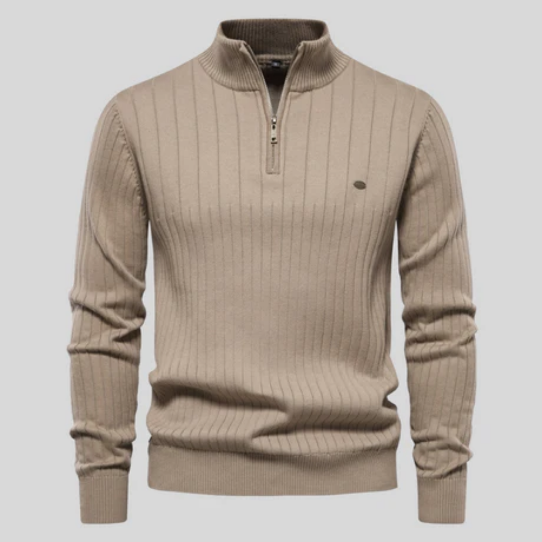 Hagrid | Winter Turtle Neck Half Zip Sweater For Men