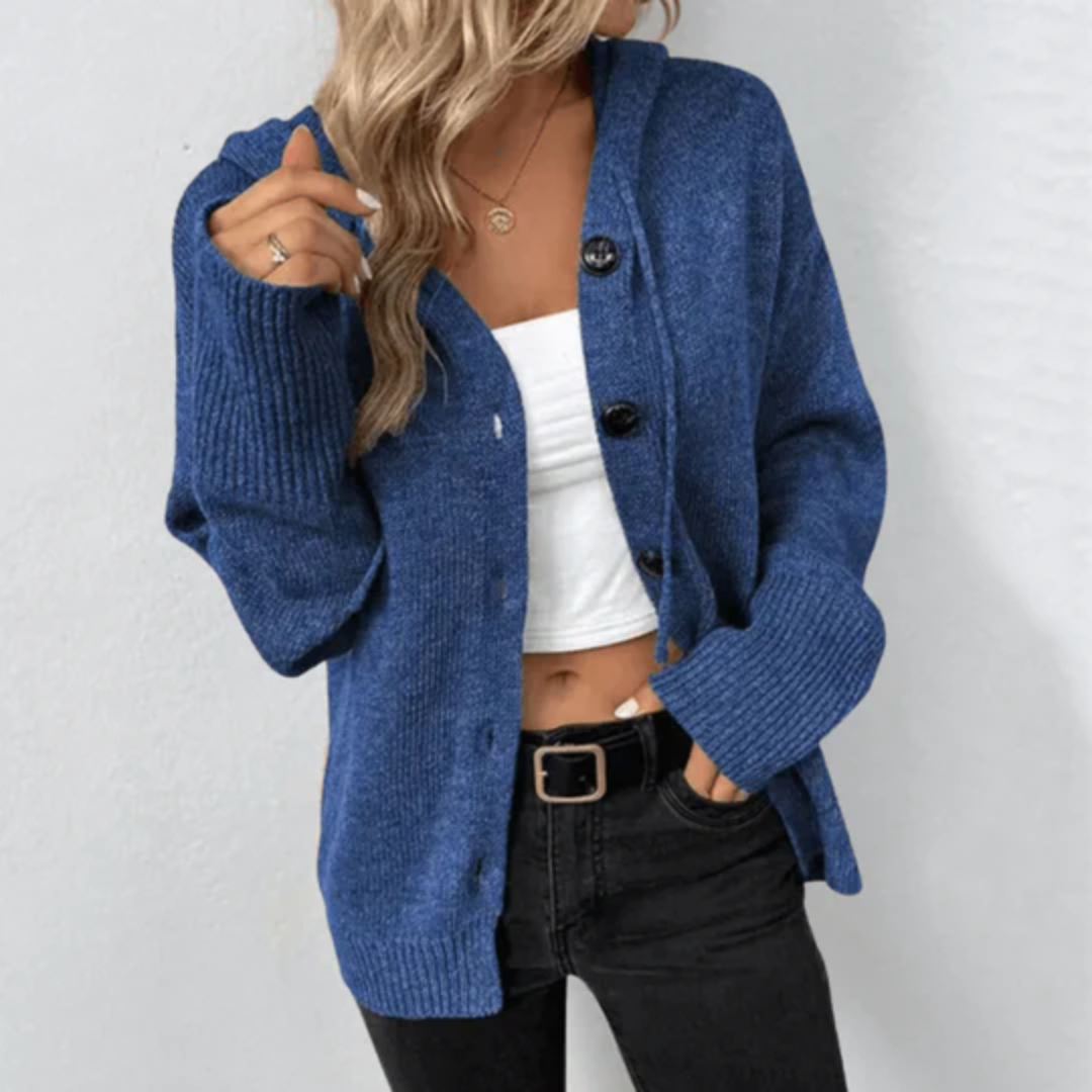 Britania | Knitted Hooded Cardigan For Women