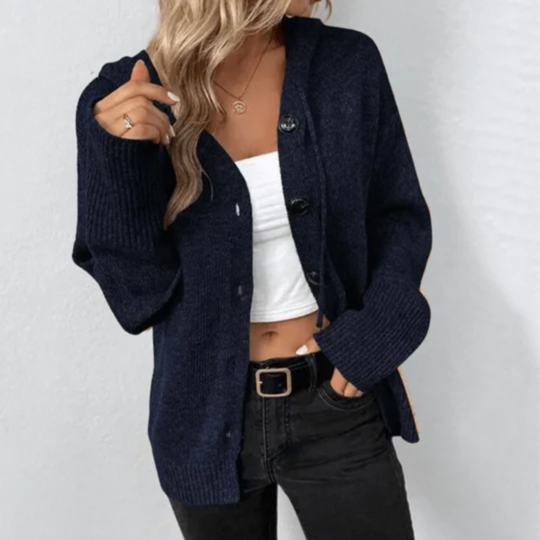 Britania | Knitted Hooded Cardigan For Women