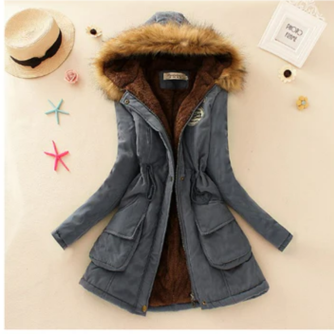 Nadia | Winter Hooded Parka Jacket For Women