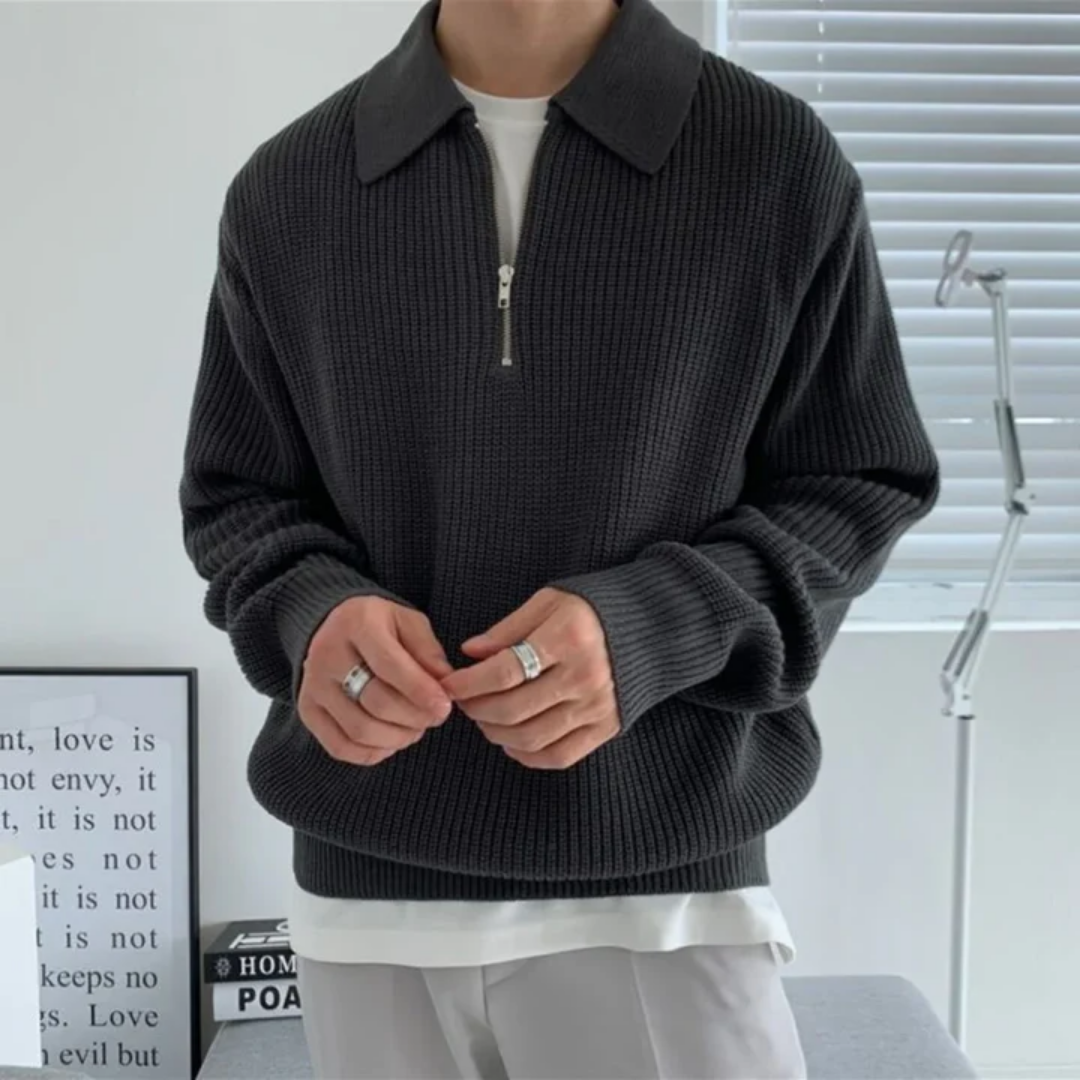 Romano | Stylish Half Zip Sweater For Men