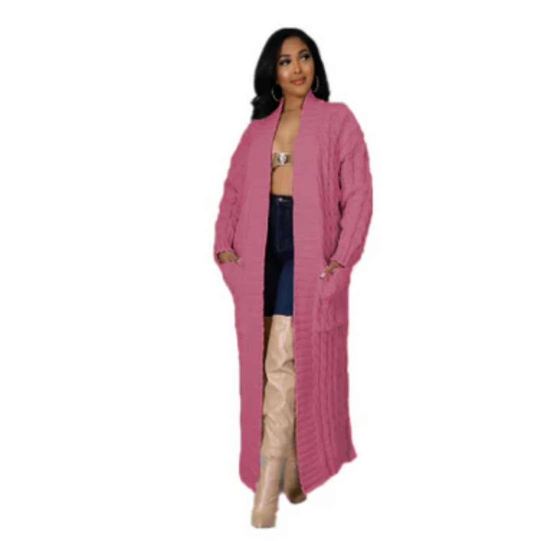 Suzan | Stylish Winter Long Knitted Cardigan For Women