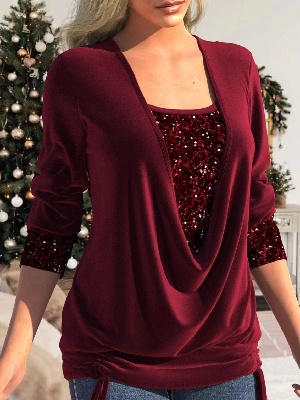 Elegant Glitter Blouse