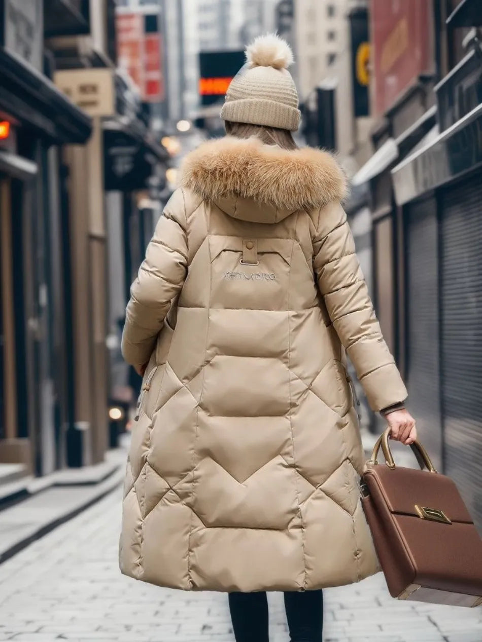 Extended Warm Winter Coat for women