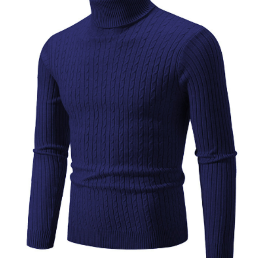 Dravid | Warm Knitted Turtleneck Sweater For Men