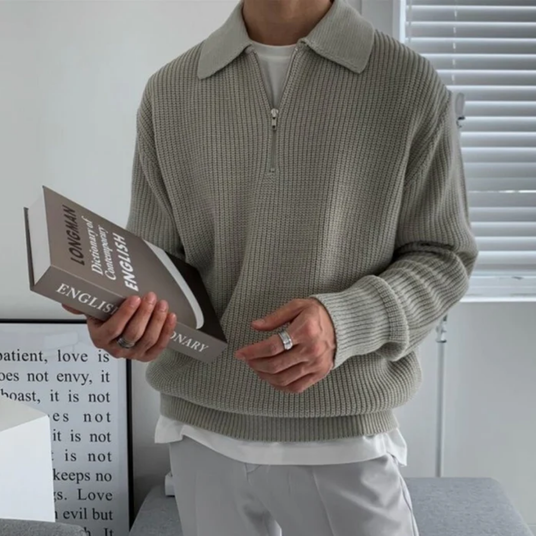 Romano | Stylish Half Zip Sweater For Men