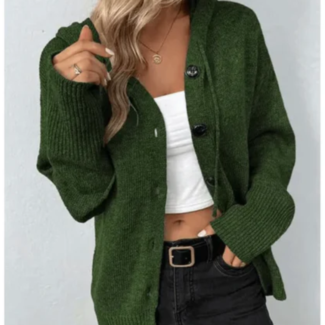 Britania | Knitted Hooded Cardigan For Women