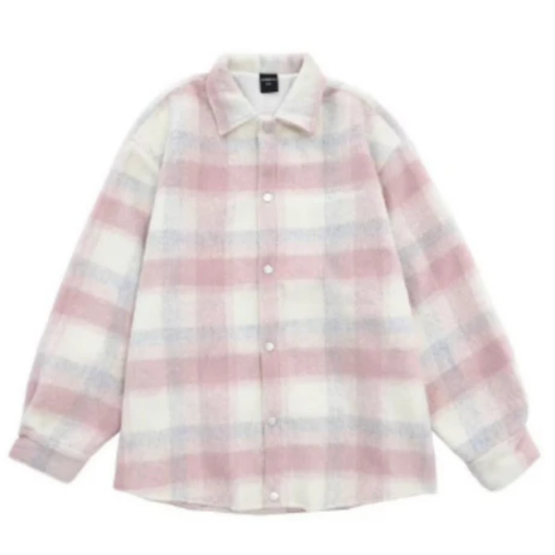 Janine | Winter Plaid Long Jacket For Women