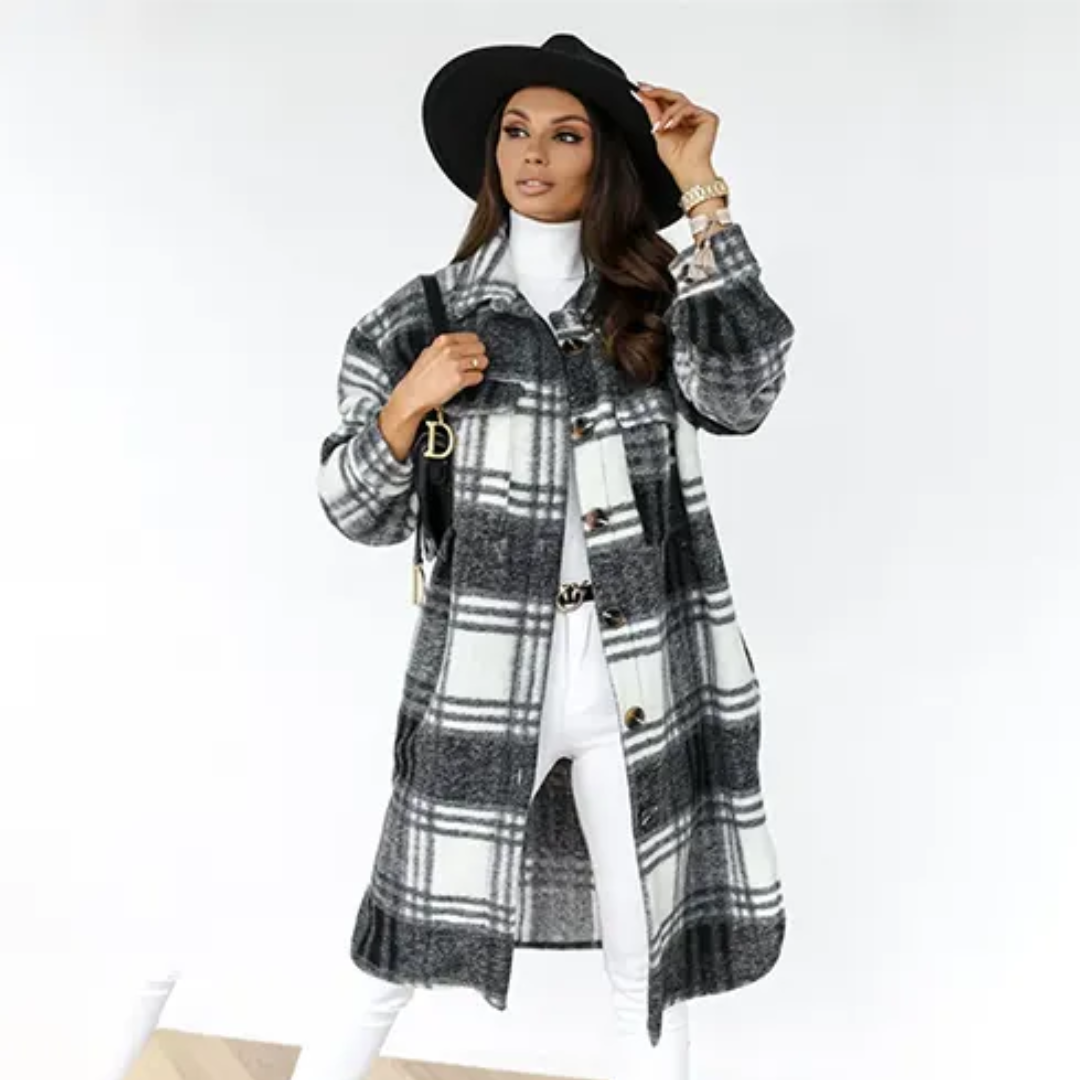 Rosa | Plaid Winter Coat For Women