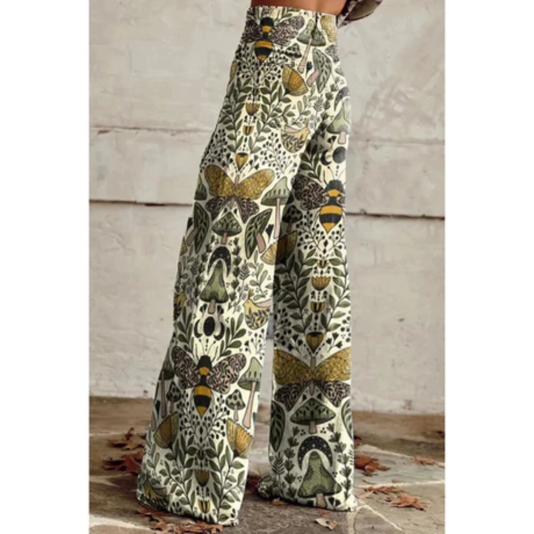 Brenda | Vintage Wide Leg High Waisted Pants For Women