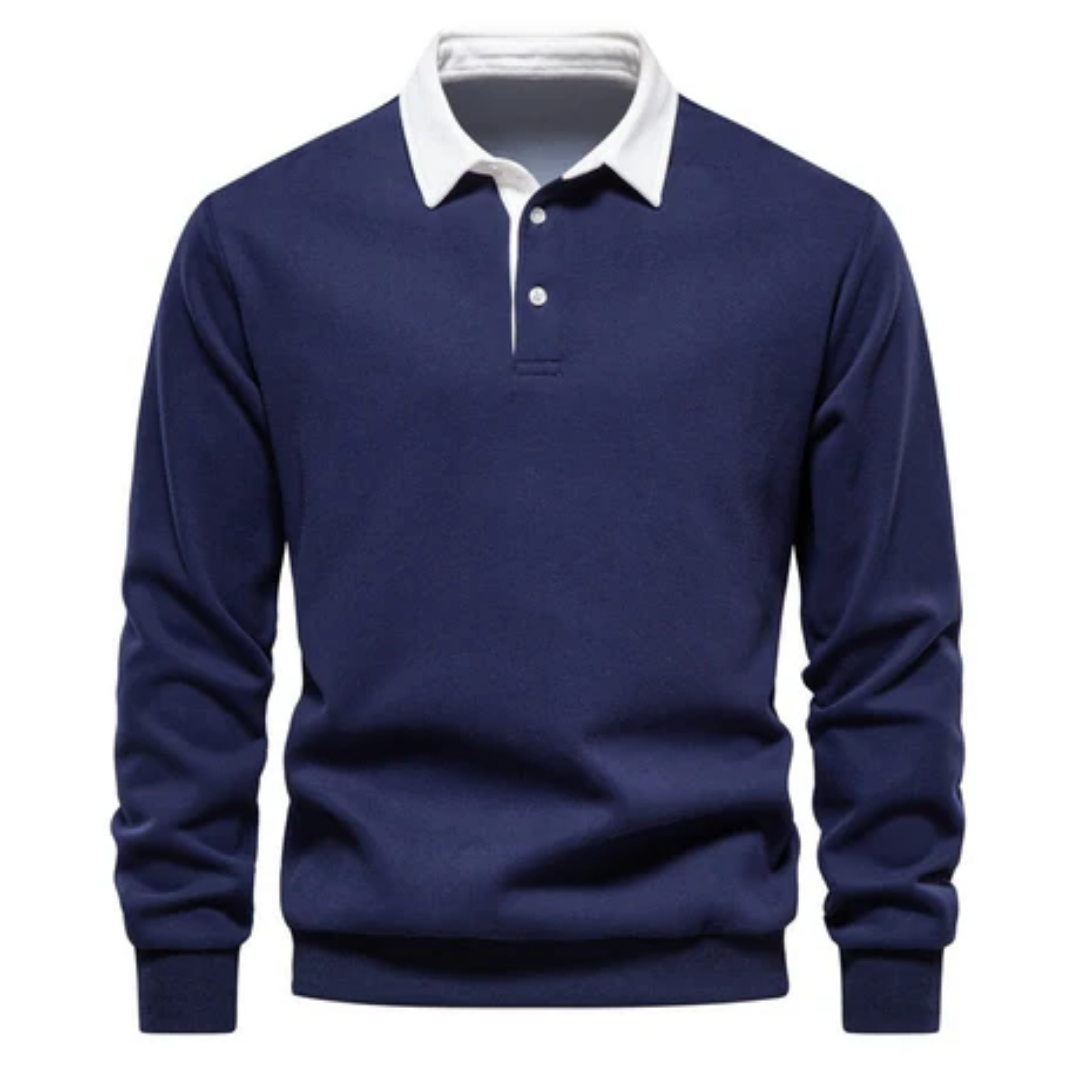 Dudley | Winter Warm Collared Sweater For Men