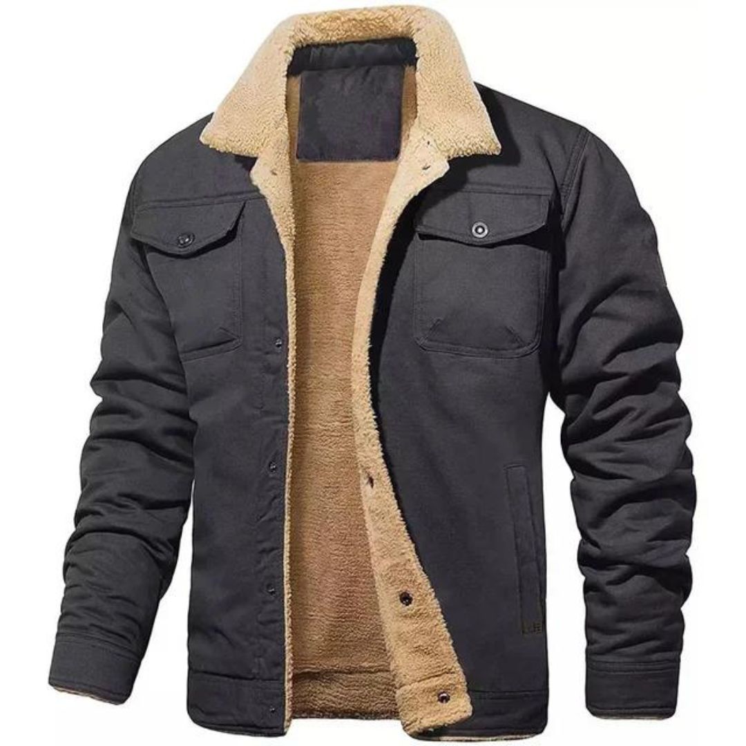 TMR Men's Fleece-Lined Winter Bomber Jacket