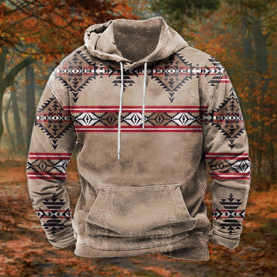 Vintage Print Hoodie for women