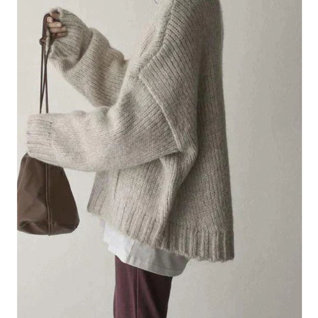 Barbilem | Long Sleeves Oversized Warm Sweater For Women