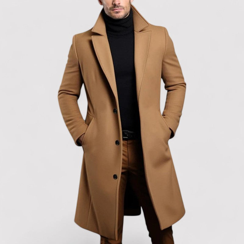 Ancien | Men's Long Merino Wool Winter Coat