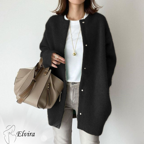 Elvira™ - Chic Long Sleeve Button Cardigan