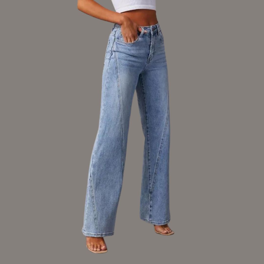 High-rise jeans with wide leg