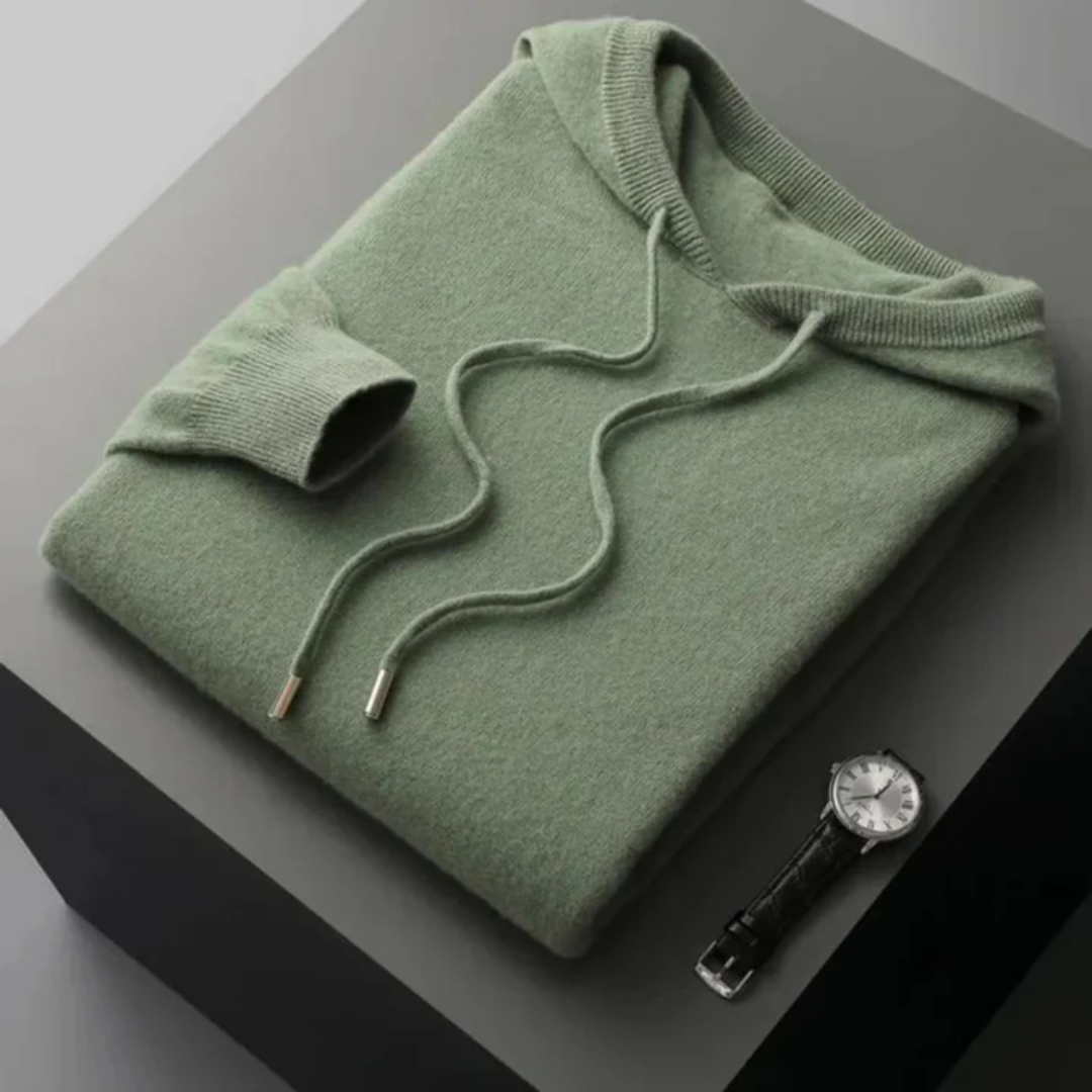 Ben | Knit Drawstring Hoodie For Men