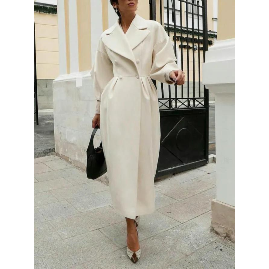 Gracieliem | Elegant Long Warm Coat For Women