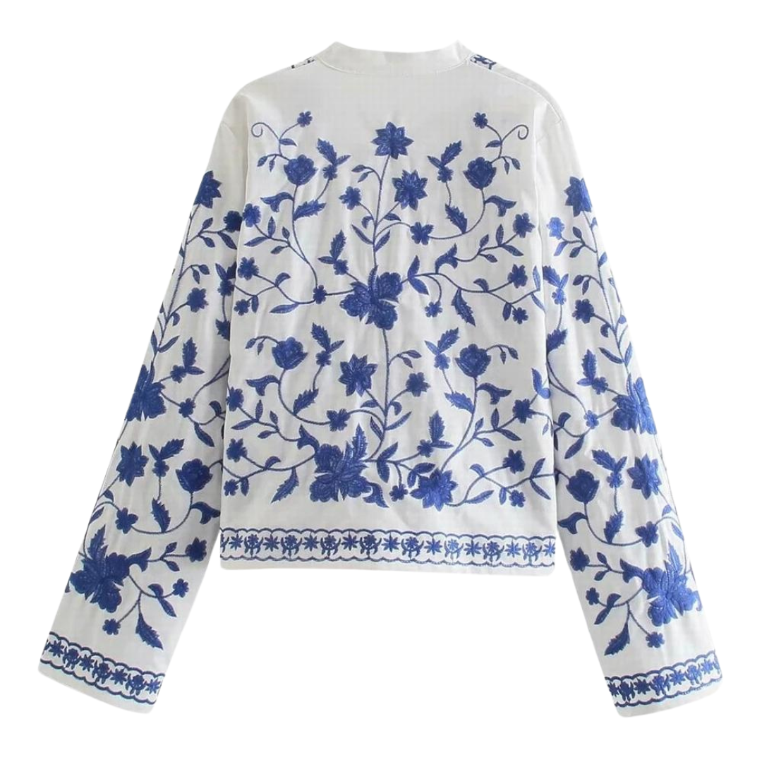 Boho cotton crop jacket