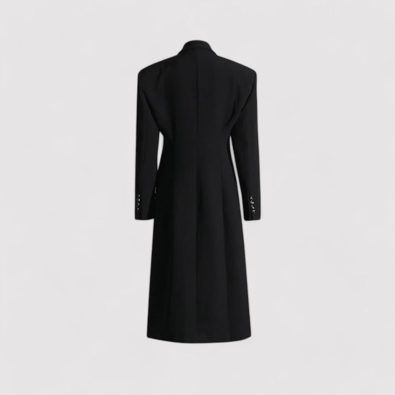 Ancien | Elegant Long Noir Coat