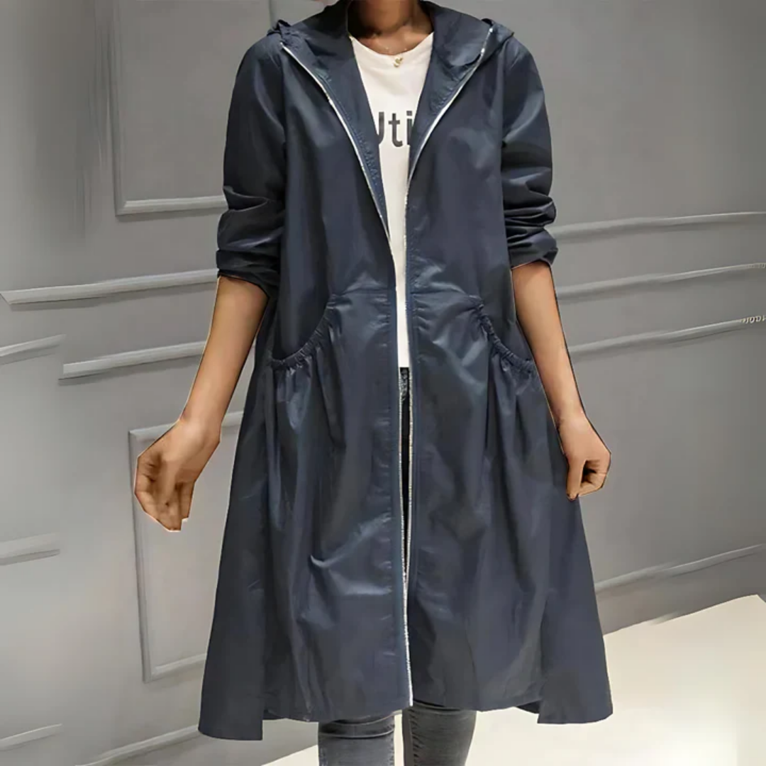 Zelinda | Long Rain Coat For Women