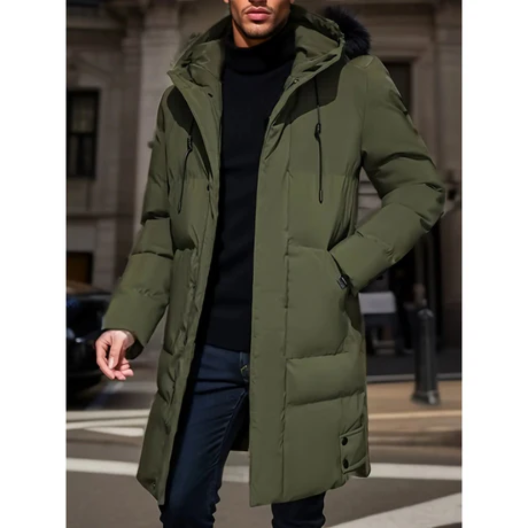 Henrik | Long Winter Down Jacket For Men