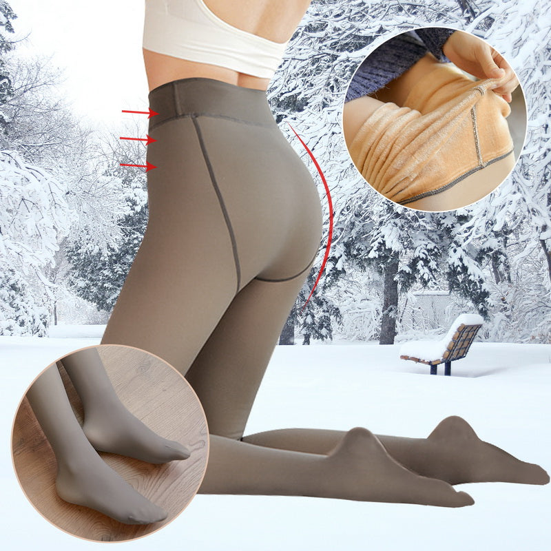 Warm superstretch plush tights