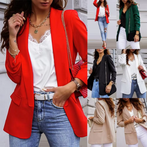 Chic long-sleeved ladies' blazer