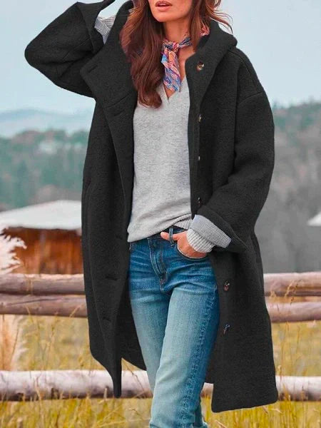 Elegant long wool coat