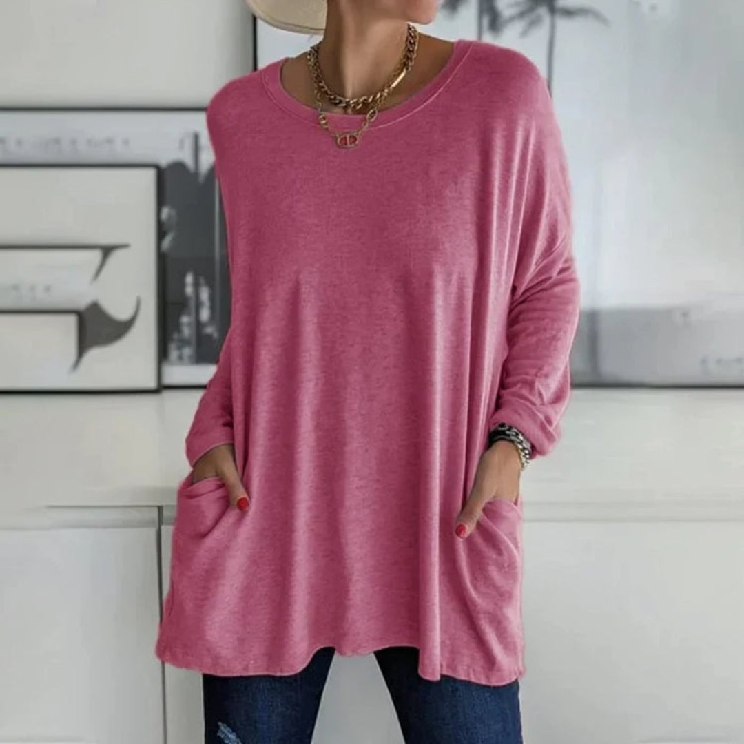 Winda | Round Neck Long Sleeves Sweater for Women