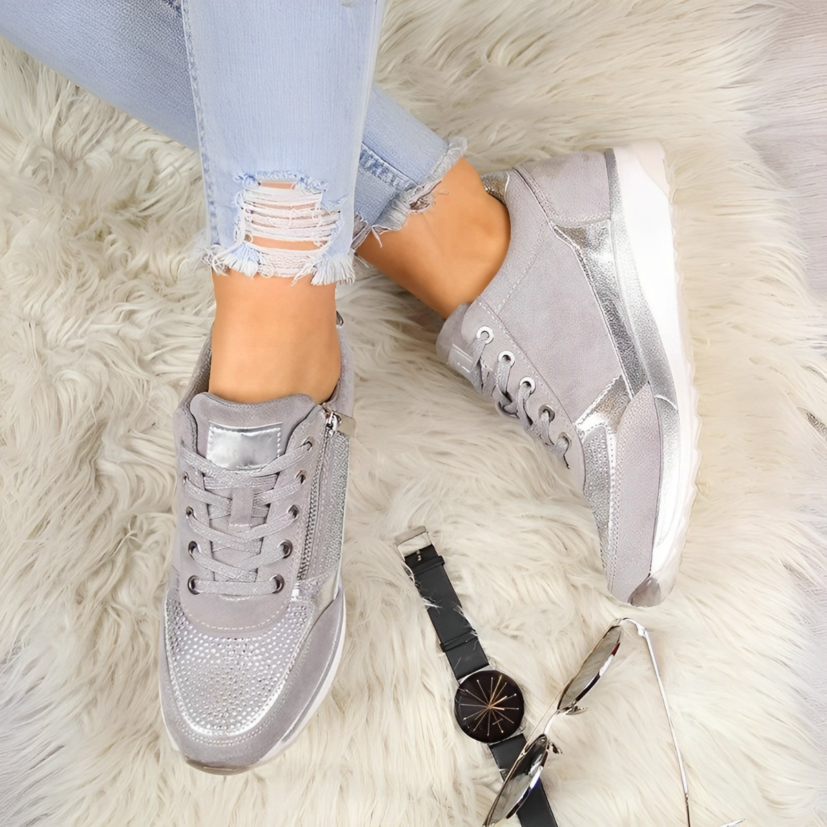 Eliana | Zip-up sneakers