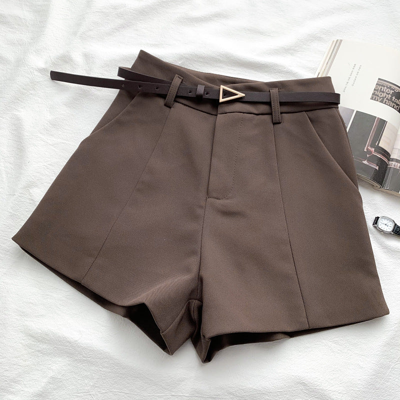 Fashion Versatile High Waist Slim Suit Shorts