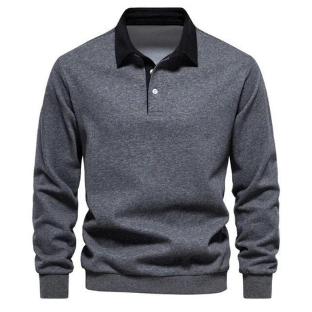 Dudley | Winter Warm Collared Sweater For Men