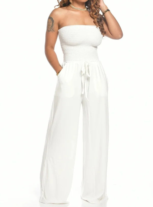 Emma - Comfortable and Elegant Strapless Jumpsuit