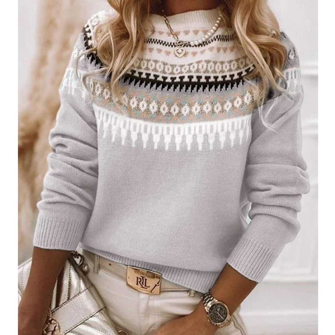 Capucinem | Warm Round Neck Long Sleeves Sweater For Women