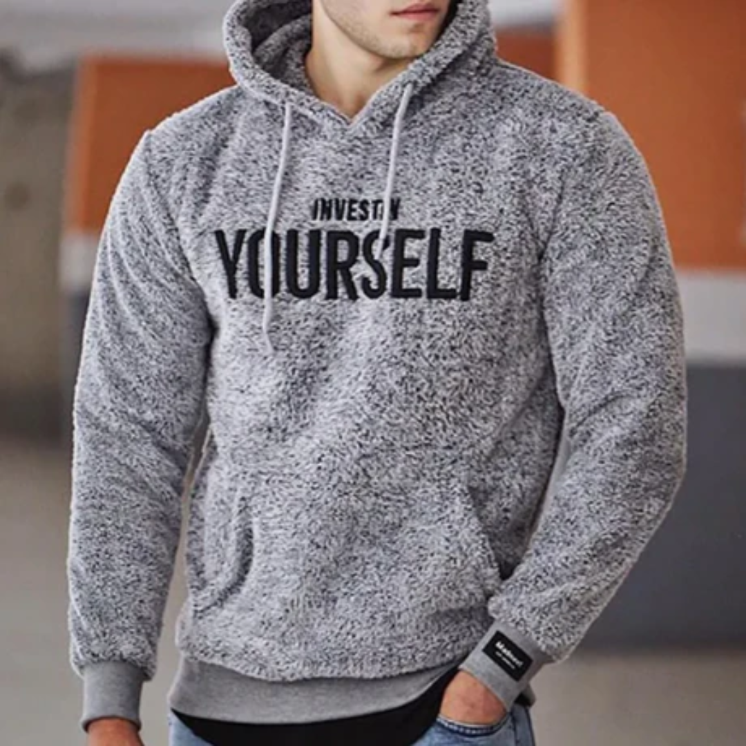 Ricardo | Winter Warm Fluffy Drawstring Hoodie For Men