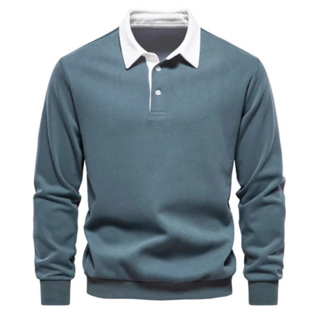 Dudley | Winter Warm Collared Sweater For Men