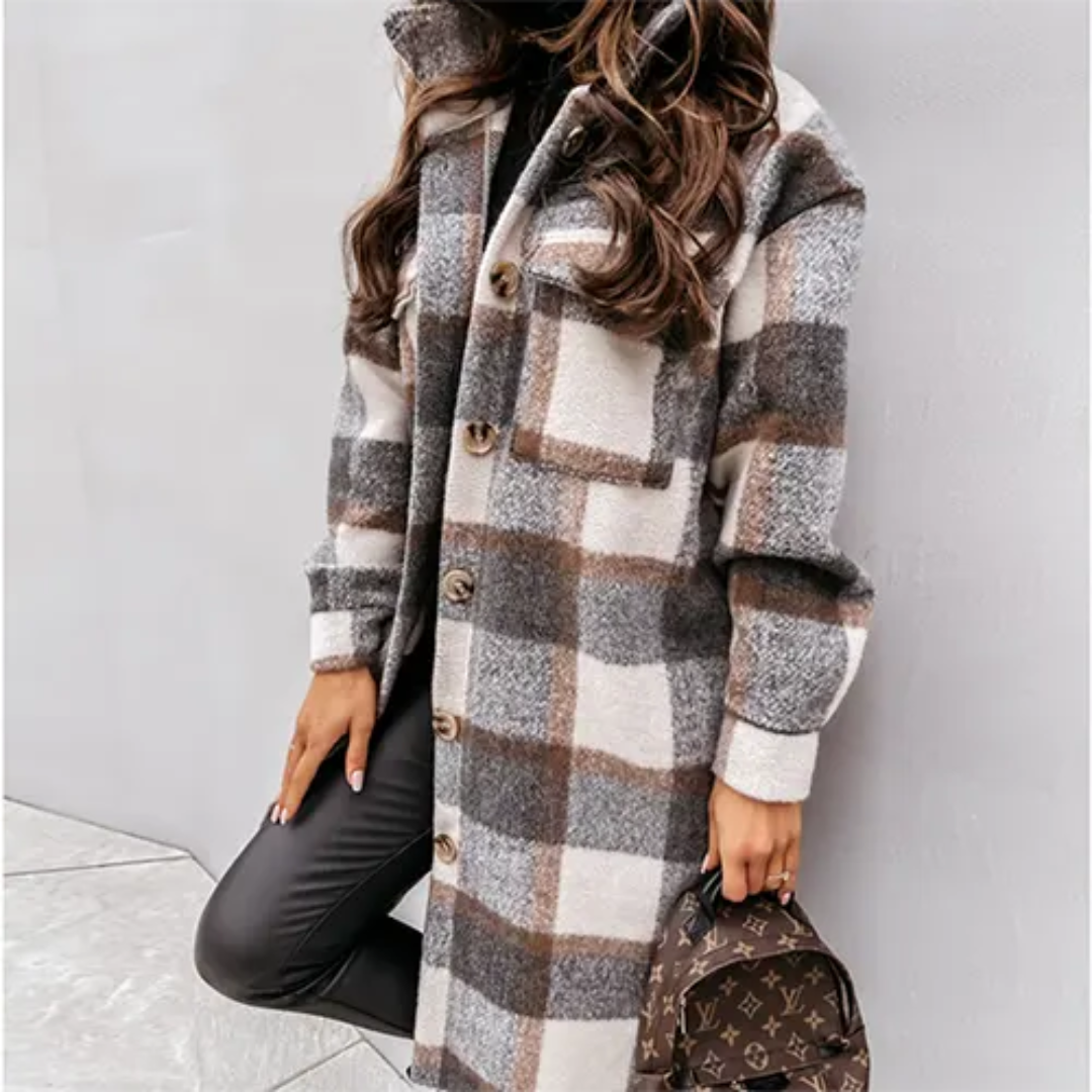 Rosa | Plaid Winter Coat For Women