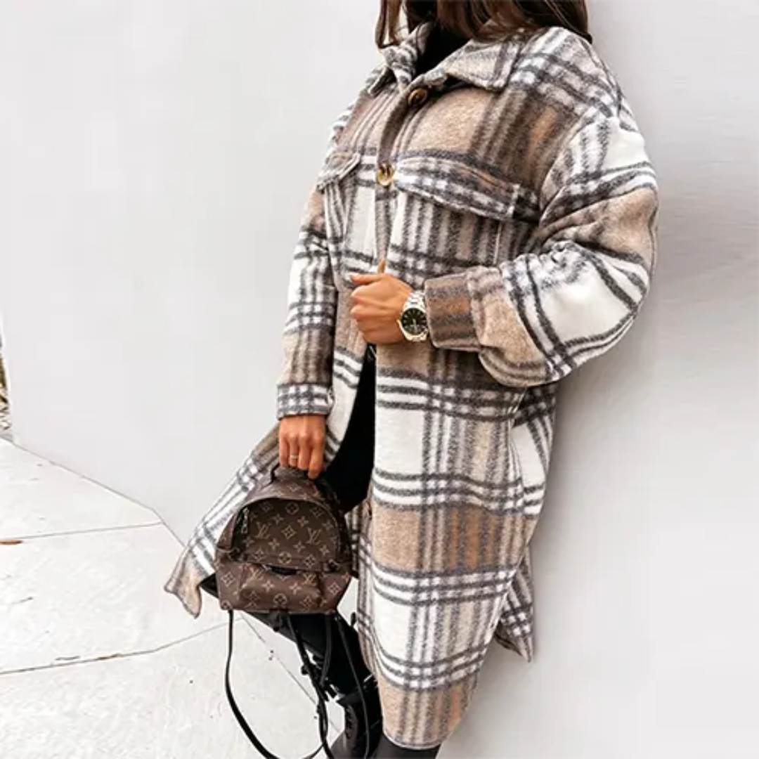 Rosa | Plaid Winter Coat For Women