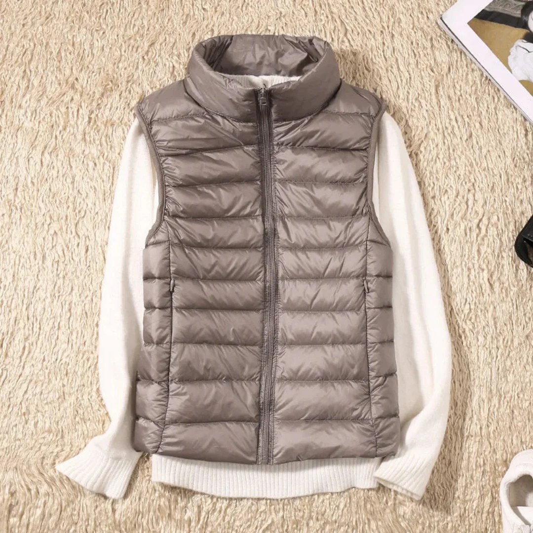 Sky | Warm Puffer Vest For Women