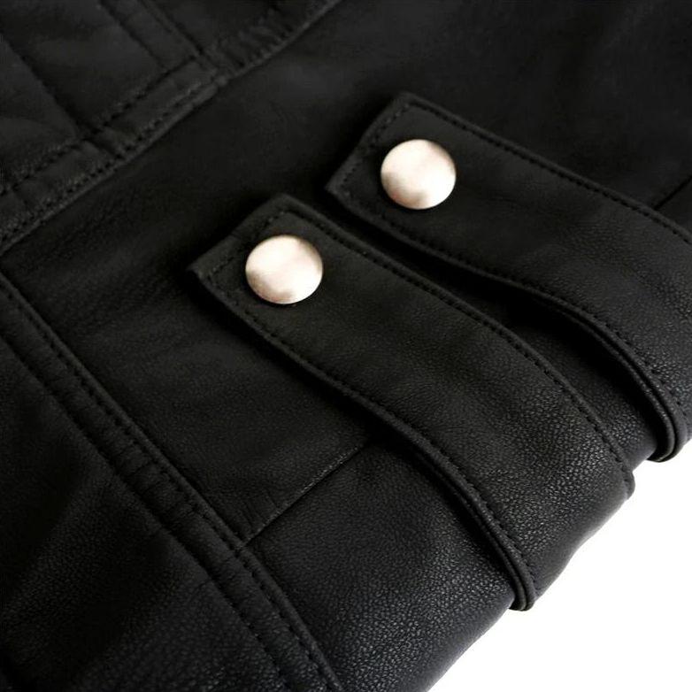 Eros™ - Men's Biker-Style Leather Jacket