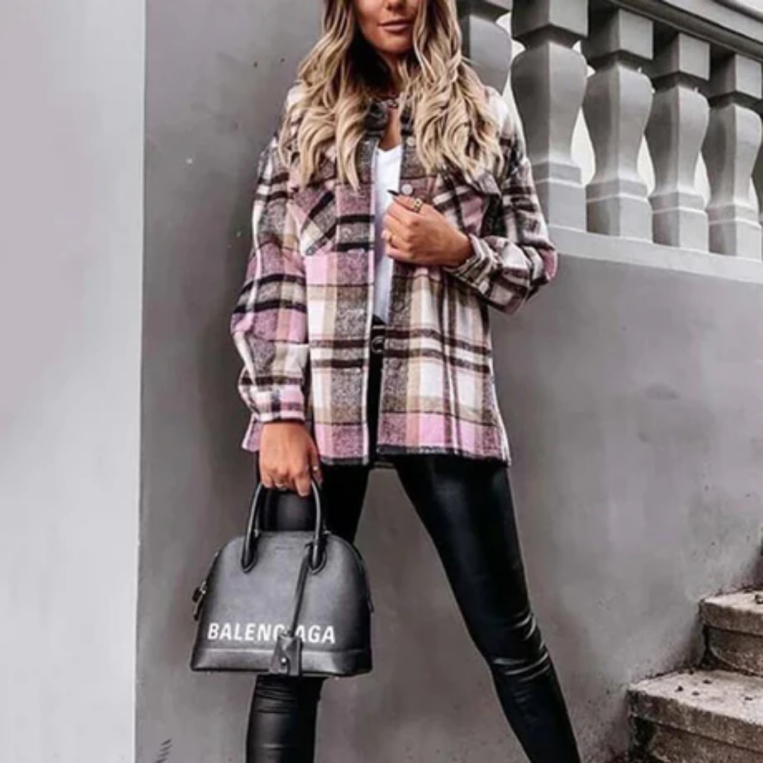 Osmy | Casual Winter Plaid Jacket For Women