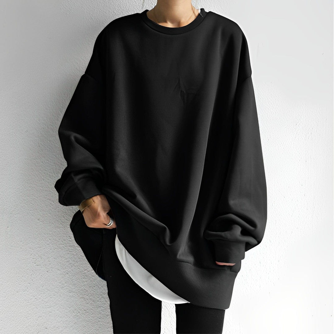 Anneliesaena | Long Sleeves Oversized Warm Sweatshirt For Women