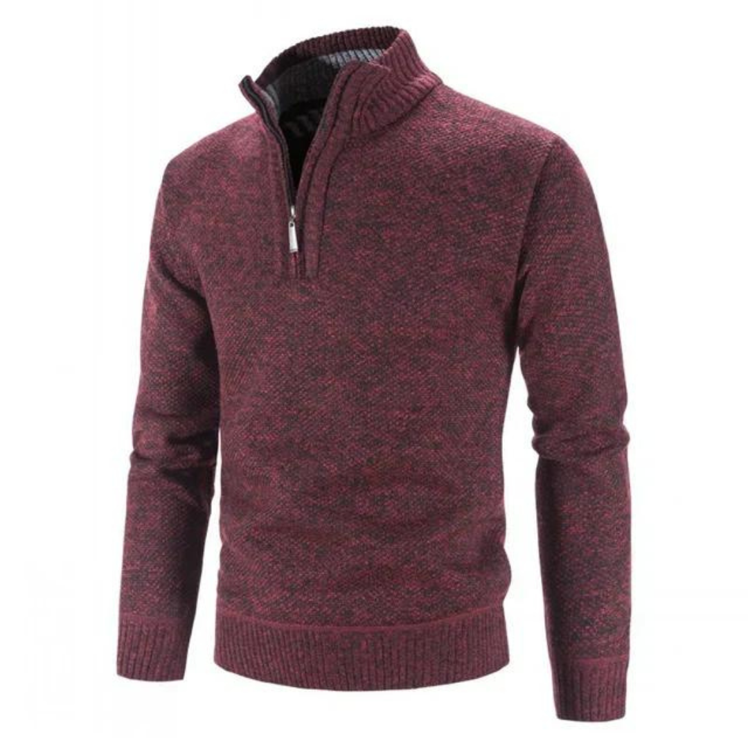 Heinza | Half Zip Warm Knitted Sweater for Men