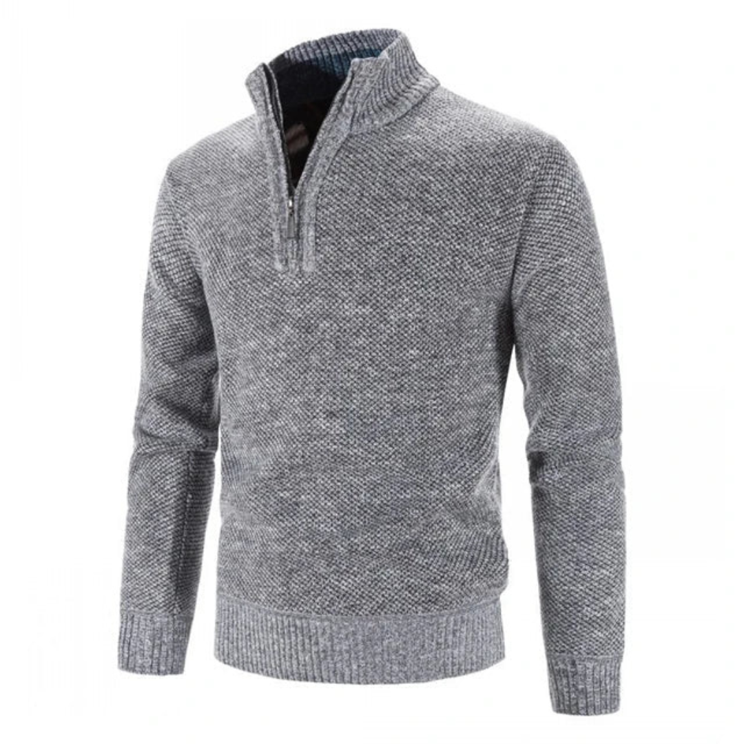 Heinza | Half Zip Warm Knitted Sweater for Men